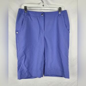 Annika Cutter & Buck Sporty Golf Hiking Bermuda Shorts sz 8